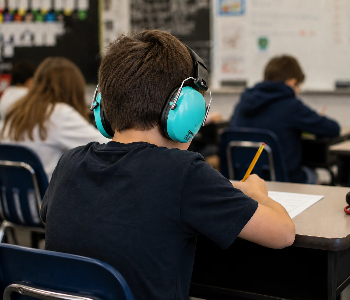 Banz Kids Earmuffs - Lagoon Blue - Image 3