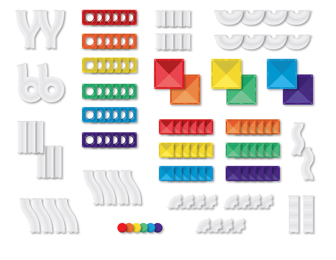Connetix Super Ball Run Pack - Rainbow 134pc - Image 3