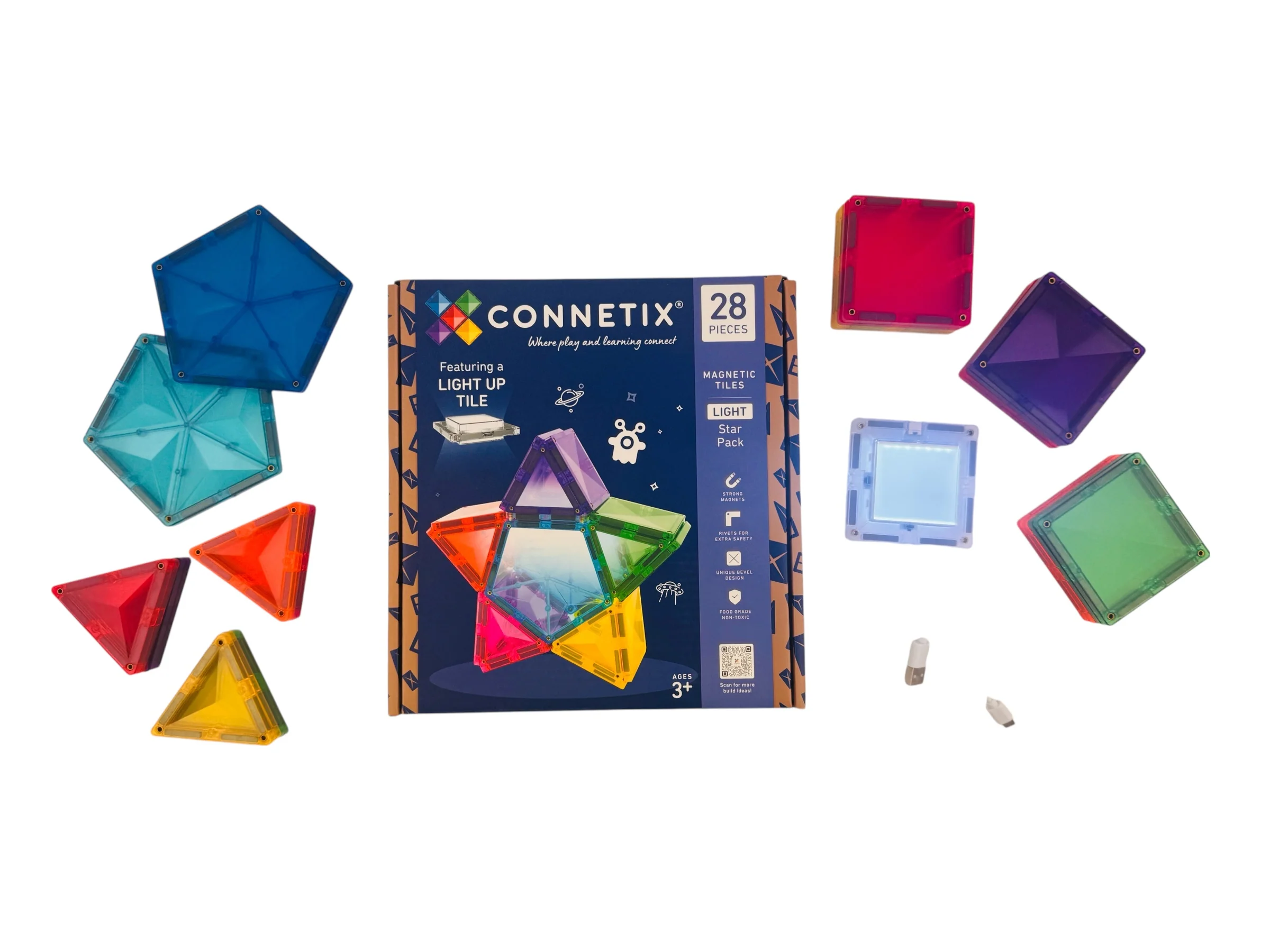 Connetix Tiles - Light Star Pack 28pc - Image 2
