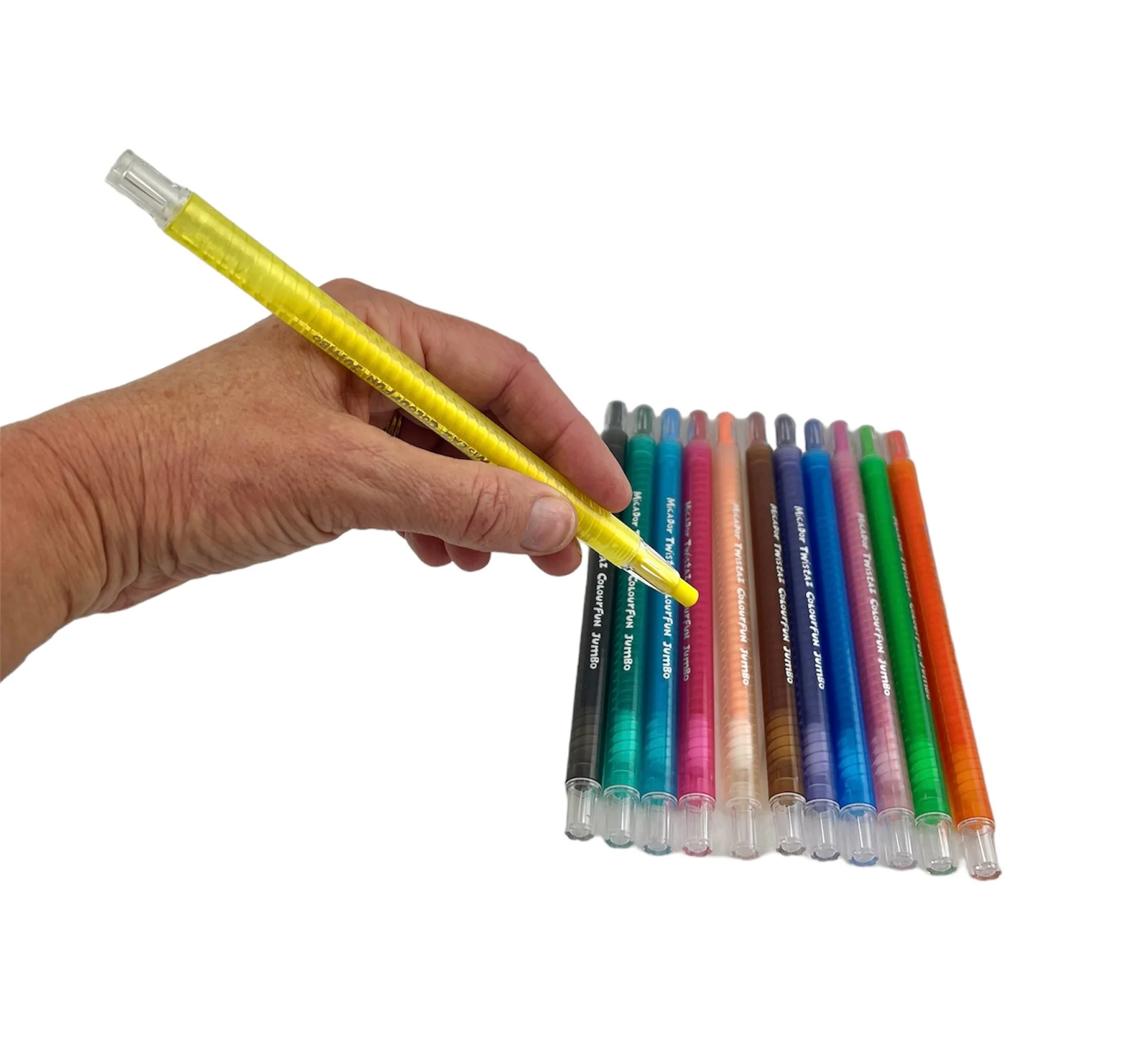 Micador Twistaz Colourfun Jumbo Crayons - Image 2