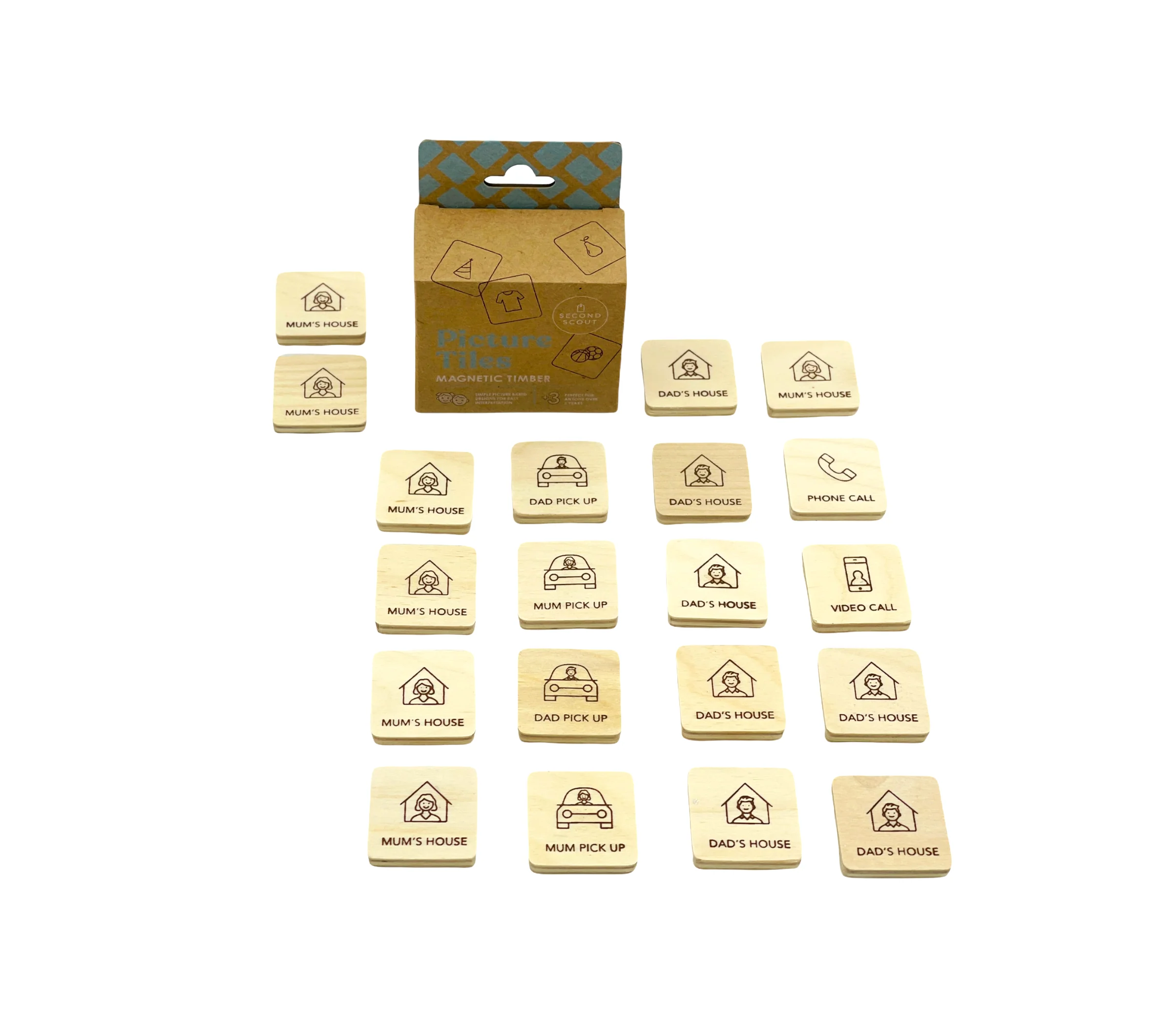 Second Scout Picture Tiles - Co-Parenting