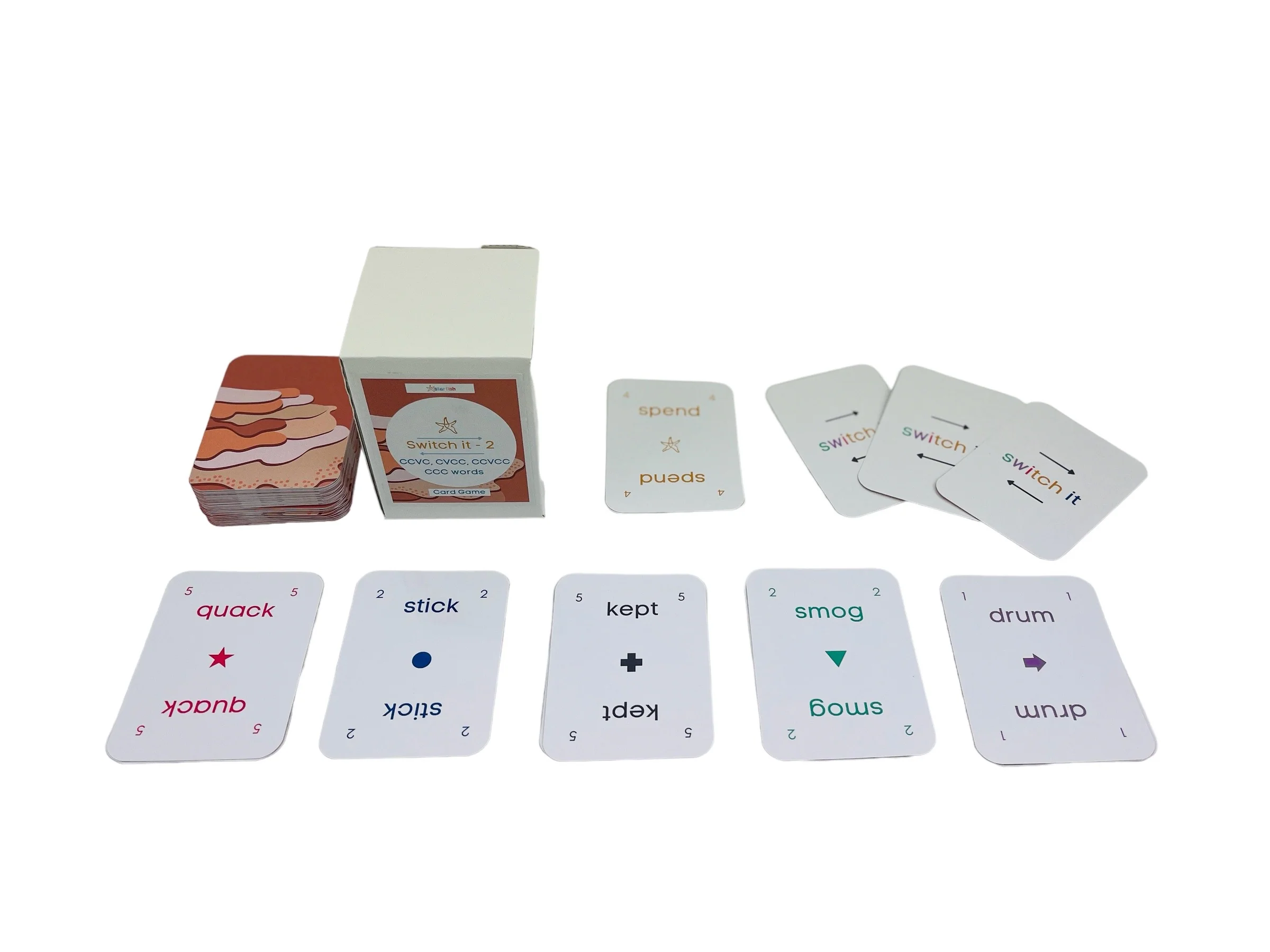 Starfish Switch It Game 2 - Consonant Vowel Combination Words - Image 3